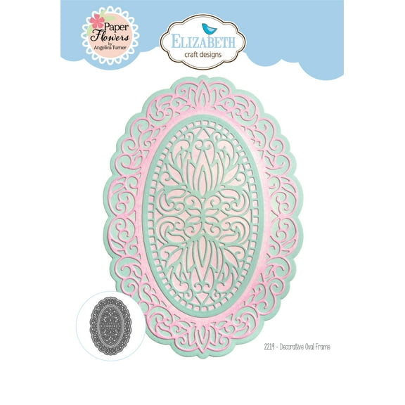 Elizabeth Craft Metal Die-Decorative Oval Frame