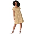thumbnail image 1 of Ellos Plus Size Cotton Spandex A-Line Scoop Neck Short Sleeve Tee Dress, 1 of 3