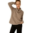 thumbnail image 1 of ellos Plus Size Chenille Turtleneck Sweater, 1 of 4
