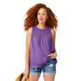 thumbnail image 1 of Ellos Plus Size Crochet Lace Tank, 1 of 4