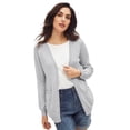 thumbnail image 1 of Ellos Plus Size V-Neck Button Front 100% Cotton Everyday Cardigan, 1 of 4