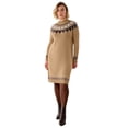 thumbnail image 1 of Ellos Plus Size Fair Isle Sweater Dress, 1 of 2