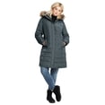 thumbnail image 1 of Ellos Plus Size Faux Fur Trim Puffer, 1 of 5
