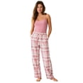 thumbnail image 1 of Ellos Plus Size Flannel Sleep Pant With Drawstring Waist, 1 of 3