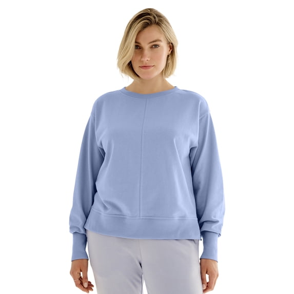 Ellos Plus Size French Terry Crewneck Sweatshirt