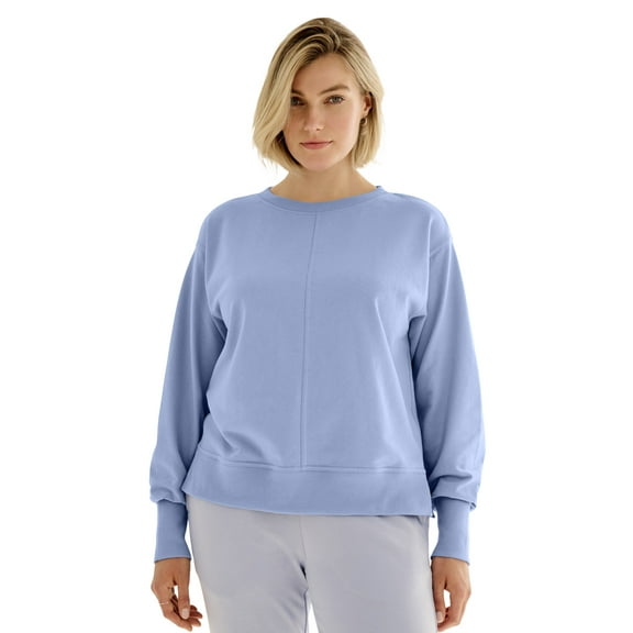 ellos Plus Size French Terry Crewneck Sweatshirt