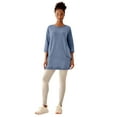 thumbnail image 1 of ellos Plus Size French Terry Zip Pocket Tunic, 1 of 2