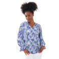 thumbnail image 1 of ellos Plus Size Keyhole Ruffle Trim Blouse, 1 of 3