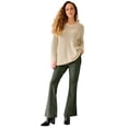 thumbnail image 1 of Ellos Plus Size Knit Bootcut Pants With Pockets, 1 of 4