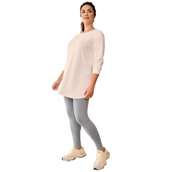 ellos Plus Size Cotton Spandex Full Length Leggings