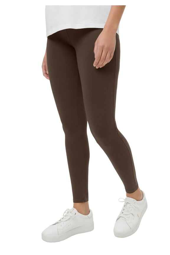 Plus Size Cotton Spandex Full Length Leggings