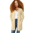 thumbnail image 1 of ellos Plus Size Long Button Front Cardigan, 1 of 6