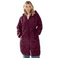 thumbnail image 1 of Ellos Plus Size Long Quilted Jacket With Drawstring Waist, 1 of 4