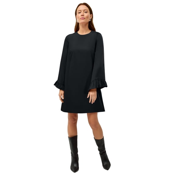 ellos Plus Size Long Ruffle Sleeve A-Line Dress