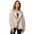 thumbnail image 1 of Ellos Plus Size Open Drape Front Boxy Jacket, 1 of 4