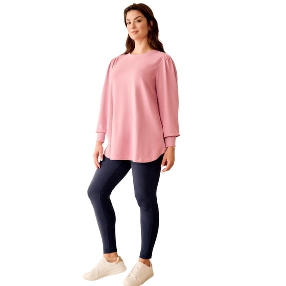 Ellos Plus Size Sleeve Sweatshirt Tunic