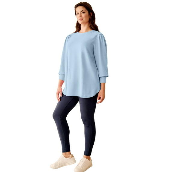 Ellos Plus Size Sleeve Sweatshirt Tunic
