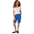 thumbnail image 1 of Ellos Plus Size Stretch Chino Mid-Rise Bermuda Shorts, 1 of 5