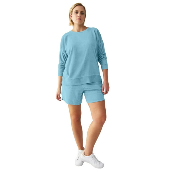 ellos Plus Size Terry Cloth Sweatshirt