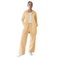 thumbnail image 1 of Ellos Plus Size Wide Leg French Terry Sweatpant, 1 of 2