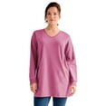 thumbnail image 1 of ellos Plus Size Zip Pocket French Terry Sweatshirt Tunic, 1 of 2