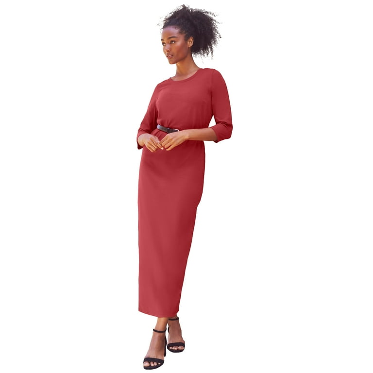 3x maxi dress with sleeves discount