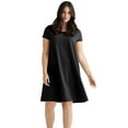 thumbnail image 1 of ellos Women's Plus Size A-Line Knit Tee Dress, 1 of 2