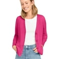 thumbnail image 1 of ellos Women's Plus Size Boxy Cardigan - 30/32, Raspberry Sorbet, 1 of 6