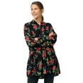 thumbnail image 1 of Ellos Plus Size Button Front Peplum Tunic, 1 of 2