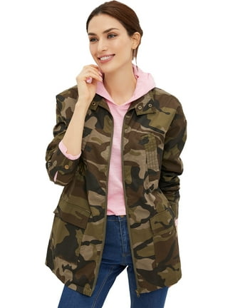 Military print jacket women's outlet