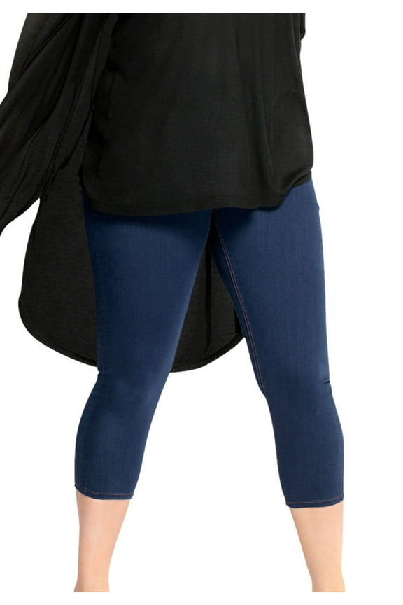 Women's Plus Size Capri Jegging - 28, Indigo