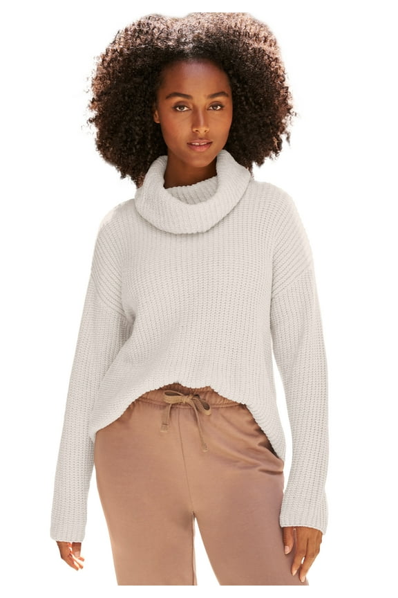 Plus Size Chenille Turtleneck Sweater