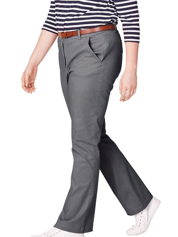 Women's Plus Size Classic Stretch Chino - 20, Slate