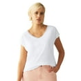 thumbnail image 1 of ellos Women's Plus Size Crochet Trim Tee - 38/40, White, 1 of 6