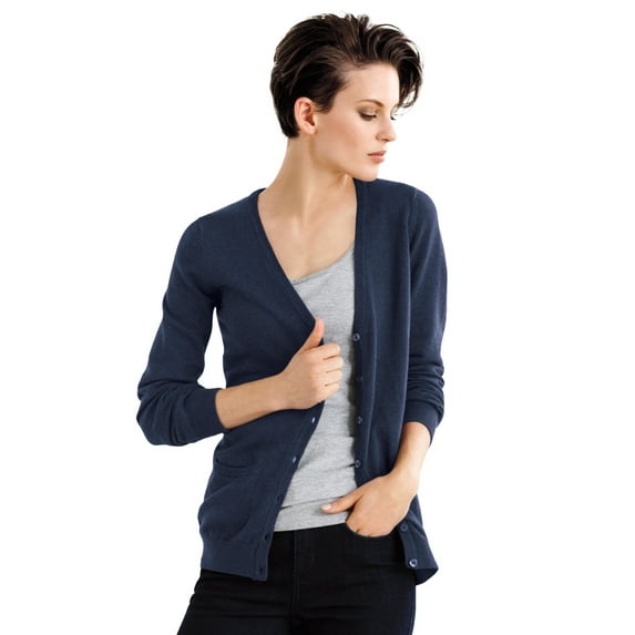 ellos Women's Plus Size Everyday Cardigan - 4X, Navy
