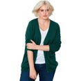 thumbnail image 1 of ellos Women's Plus Size Everyday Cardigan - L, Emerald Green, 1 of 2