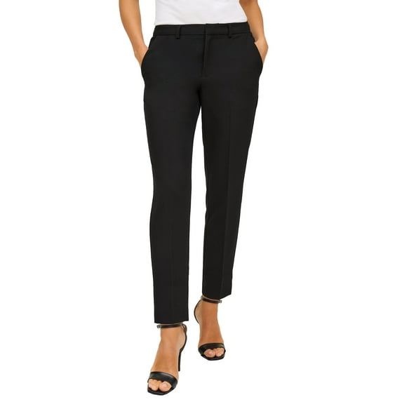 ellos Women's Plus Size Everyday Slim Pants - 12, Black