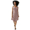 thumbnail image 1 of ellos Women's Plus Size Fit And Flare Knit Dress - S, Black Ditsy Floral, 1 of 4