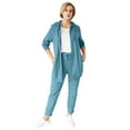 thumbnail image 1 of ellos Women's Plus Size French Terry Drawstring Sweatpants, 1 of 3