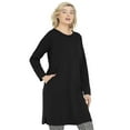 thumbnail image 1 of Ellos Plus Size French Terry Tunic Dress, 1 of 3
