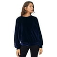 thumbnail image 1 of Ellos Plus Size Full Sleeve Velour Top, 1 of 2