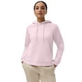thumbnail image 1 of ellos Women's Plus Size Hooded Fleece Sweatshirt - 10/12, Misty Rose, 1 of 3