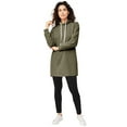 thumbnail image 1 of ellos Women's Plus Size Hooded Sweatshirt Tunic - 18/20, Burnt Olive, 1 of 6