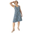 thumbnail image 1 of ellos Women's Plus Size Knit Fit And Flare Knit Dress, 1 of 2