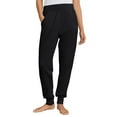 thumbnail image 1 of ellos Women's Plus Size Knit Jogger Sleep Pants - 22/24, Black, 1 of 4
