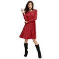 thumbnail image 1 of ellos Women's Plus Size Knit Trapeze Dress, 1 of 1