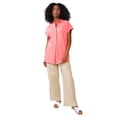 thumbnail image 1 of ellos Women's Plus Size Linen Blend Drawstring Pants - 26, New Khaki, 1 of 5