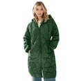 thumbnail image 1 of ellos Women's Plus Size Long Quilted Jacket With Drawstring Waist, 1 of 4