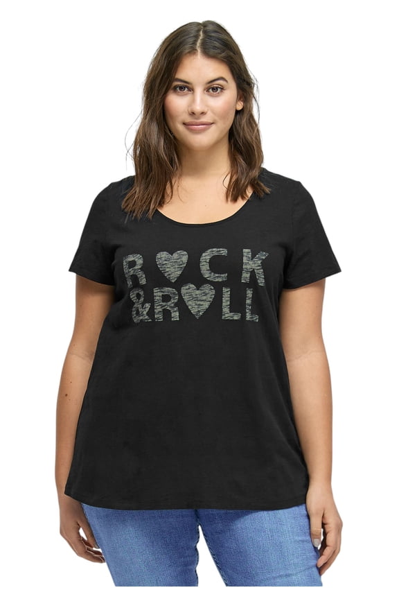 Women's Plus Size Love Graphic Tee
