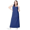 thumbnail image 1 of ellos Women's Plus Size Sleeveless Knit Maxi Dress - 14/16, Rich Indigo, 1 of 3